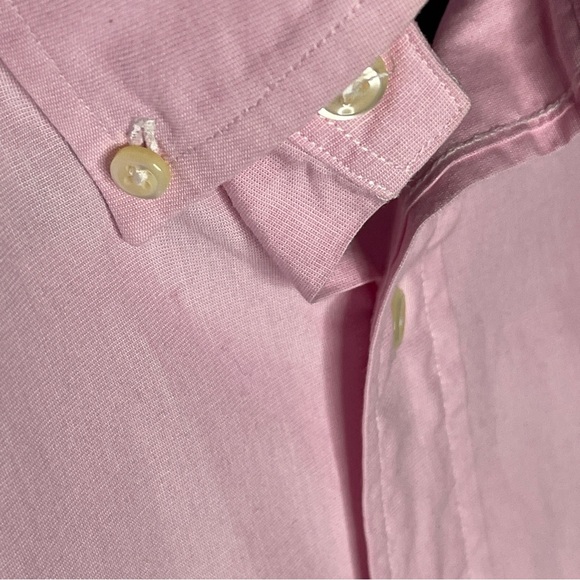 Polo Ralph Lauren Pink Light Blue Pony 16.5 32/33 Button Up Cotton Classic Fit - Picture 4 of 6